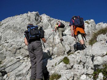 Auf dem Weg zur „Schusterroute“ oder „Kamin“
