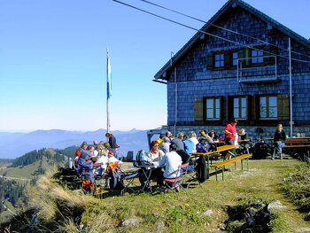 Auf der „bayrischen“ Terrasse